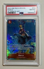 One Piece - Marco OP03-013 Alt Art SR - PSA 10 2023 English