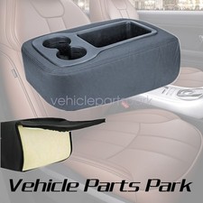 For 2012 2013 Chevy Silverado Upgrade Center Console Armrest Cover Dark Gray