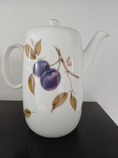 Royal Worcester Teekanne schwer entflammbar Porzellan England Ofen zu Geschirr Evesham.