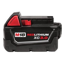 Milwaukee M18 Redlithium Xc 18V 3Ah Lithium Ion Power Tool Battery Pack With