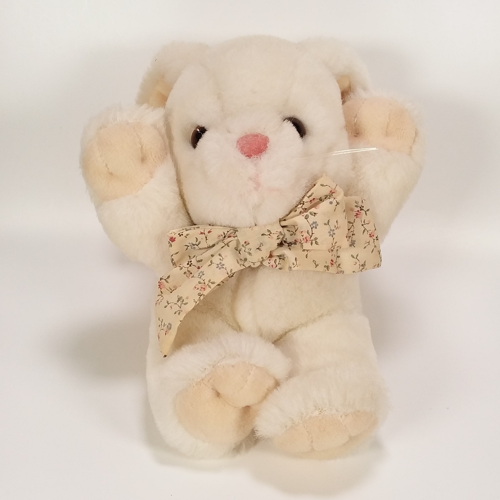 Bunny Rabbit W/ Bow Tie Plush Creations Vintage 1989