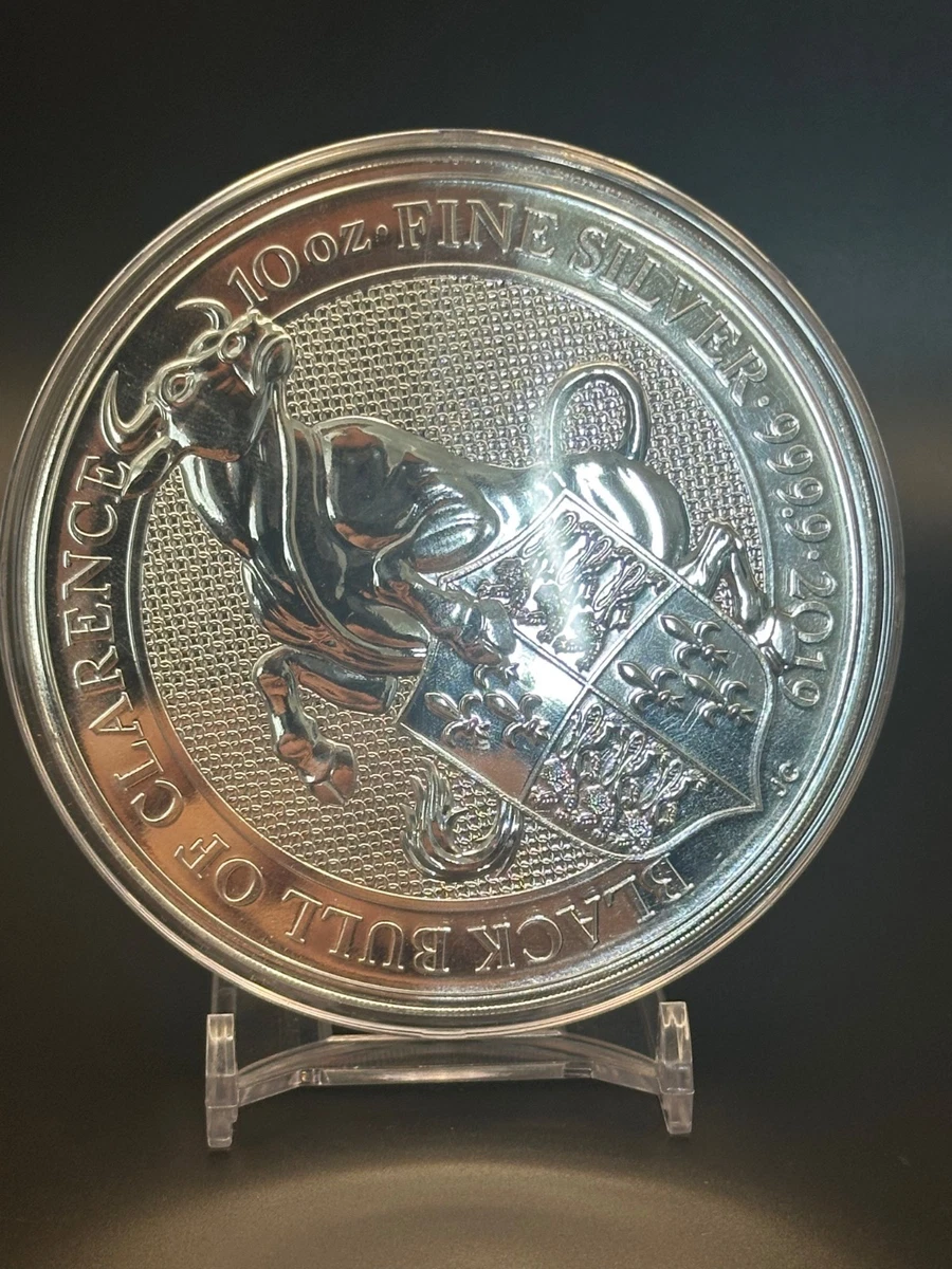 UK Queen's Beast Silver Bullion Coins 10 oz Precious Metal Content