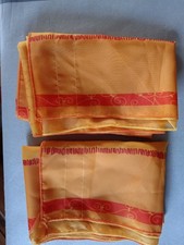 2x Scheibengardinen Bistrogardinen Orange