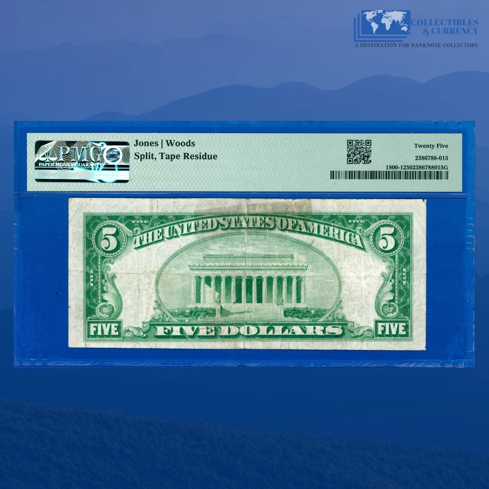 1929 $5 Farmers Deposit National Bank PITTSBURGH, PA, Charter #685, PMG VF 25 - Image 2 of 3