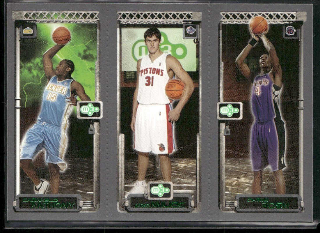 2004-05 Topps Rookie Matrix M3 #112 #113 #114 Carmelo Anthony Chris Bosh Milicic