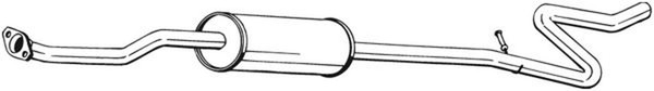 MittelschalldäMpfer Bosal 288-617 FüR C3 CitroËN 1 Pluriel 16V-image