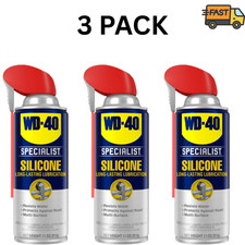 3 Pack WD-40 Specialist Water Resistant Silicone Lubricant Spray 11 oz