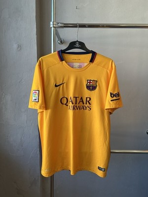2015/16 BARCELONA FC AWAY RARE SOCCER JERSEY FOOTBALL SHIRT NIKE