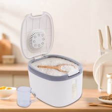 Wolnostojący 5kg Jednoczęściowy design ABS Pojemnik do przechowywania ryżu z miarką 200ml