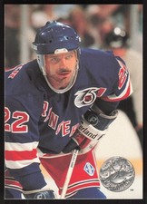 Mike Gartner, 1991-92 Pro Set Platinum, #84, New York Rangers,