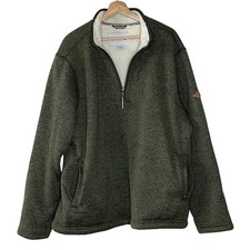 ORVIS MEN'S SHERPA LINED 1/4 ZIP PULLOVER WITH POCKETS SIZE XXL