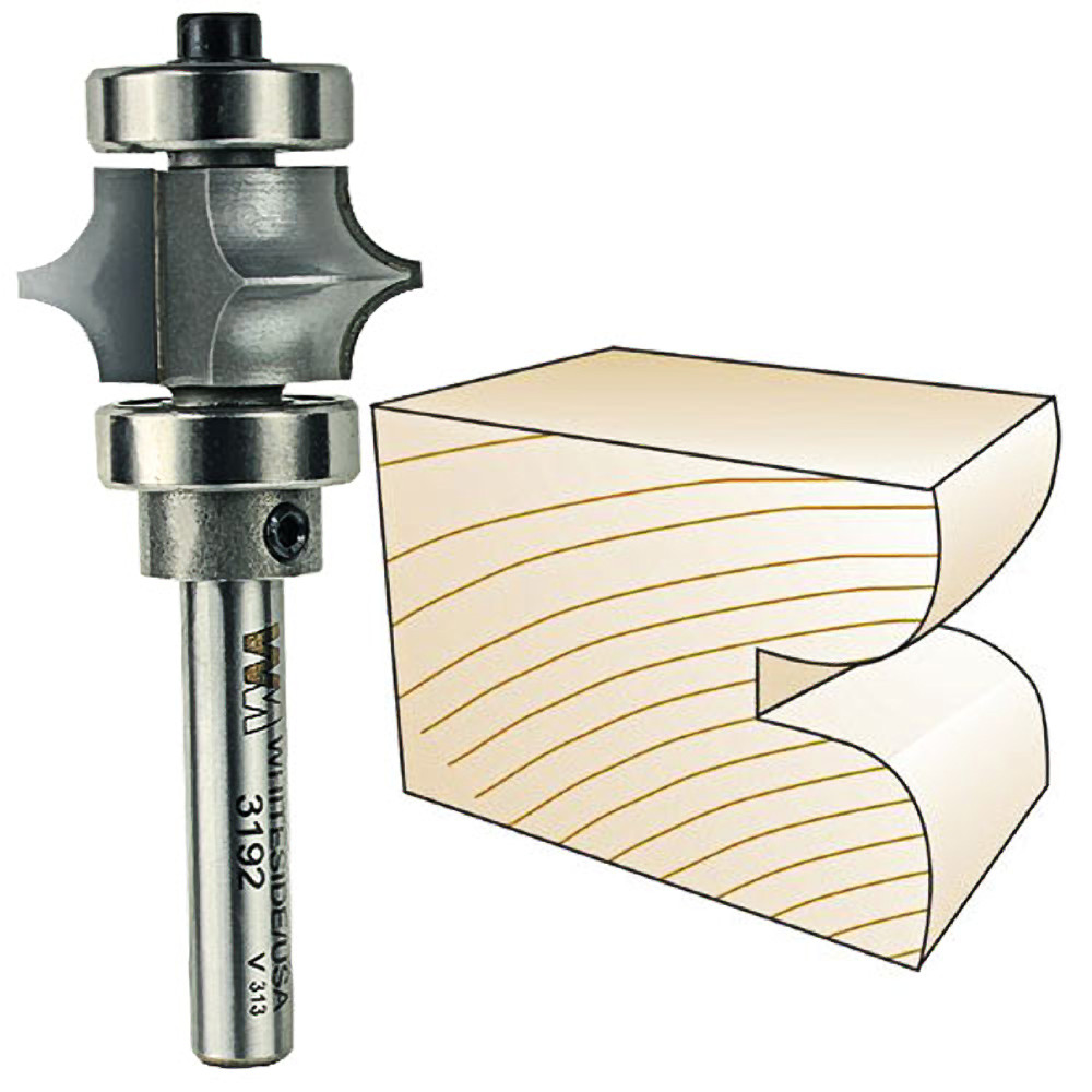 Whiteside Full Bead Bit, 1/4 in. SH x 3/16 in. R 3192