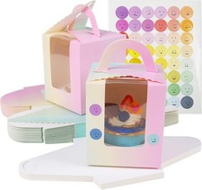 Cupcake Transportbox 30 Stück Verpackung Kuchen Muffin Box Sichtfenster