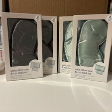 Satin Pillow Case And Eye Mask Sets 4