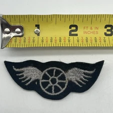 Las Angeles Police Traffic Motorcycle Officer Patch Winged Wheel Felt Cut ~3”