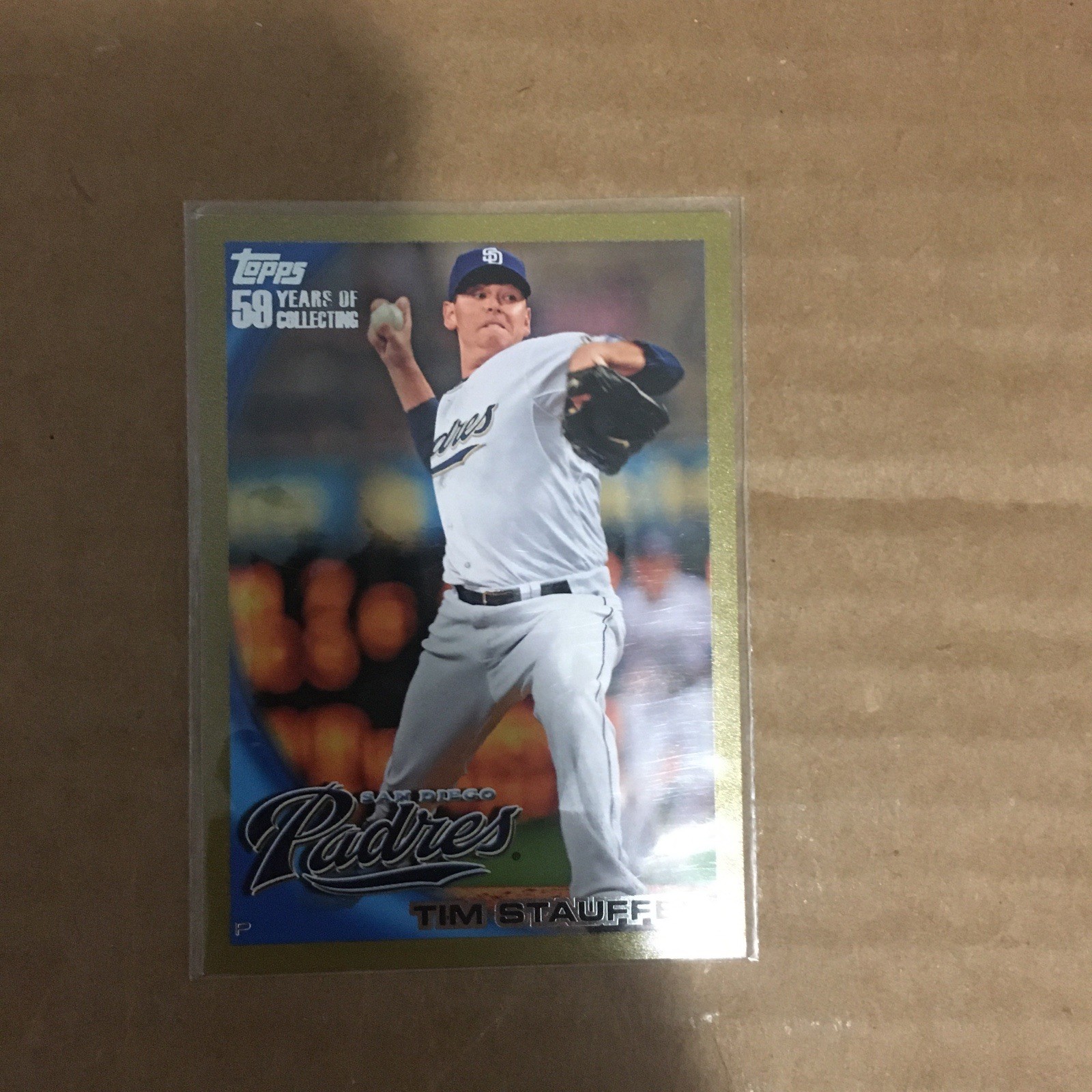 2010 Topps Gold Tim Stauffer  /2010 San Diego Padres #18