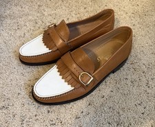 Mens 9W Brown & White Dres Shoes / New With Defects