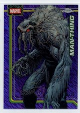 2026 Topps Chrome Marvel Comics Purple Shimmer Refractor 6/75 Man-Thing #075 i1f