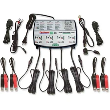 Tecmate OptiMate Lithium Battery 4 .8A Charger Tender Maintainence Center 4 Bank