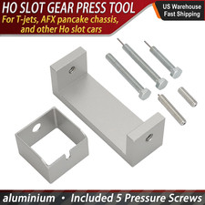 For T-jets, AFX Pancake Chassis and Ho Slot Car Wheel And Gear Press , Aluminium