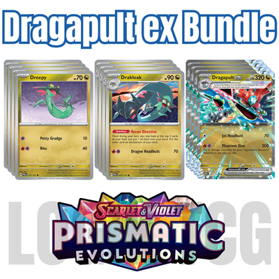 #ad 4x Dragapult ex Bundle x4 Prismatic Evolutions Playset Pokemon TCG $19.95