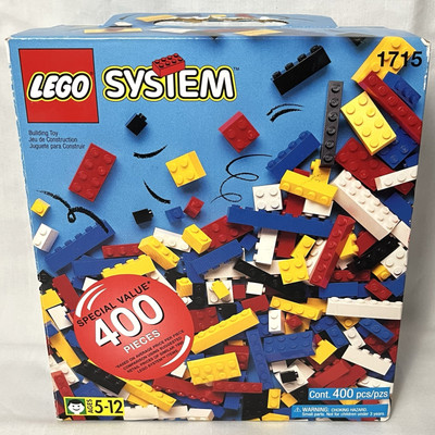 Empty 1995 Lego System Box 1715 (Originally held 400 pieces) EMPTY BOX ONLY