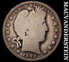 1902 Barber Half Dollar - Scarce  Better Date  No Reserve  #J9575