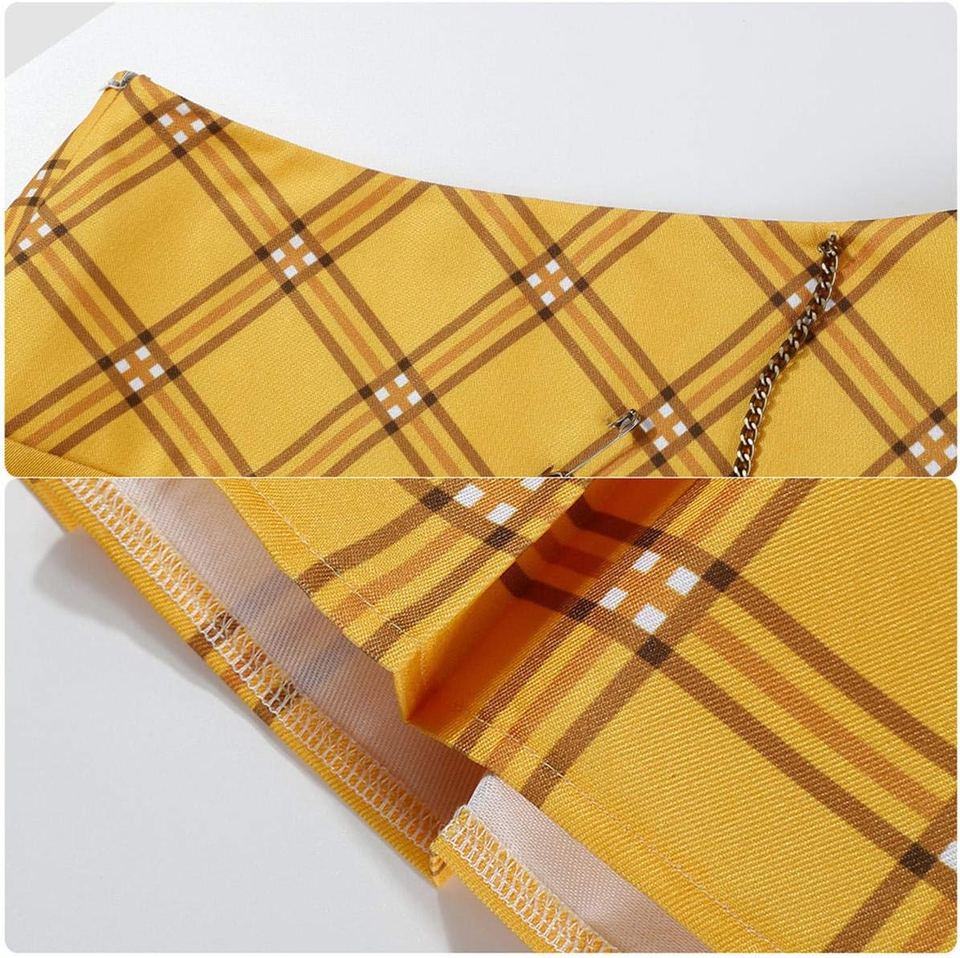 Women'S Schoolgirl Plaid Blazer Skirt Halloween Costume Clueless Girl