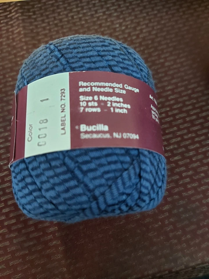 3 Bucilla Glamour Yarn Color 0018 Blue 50% Cotton 50% Viscose 93 Yards Ea 1 Open - Image 4 of 4