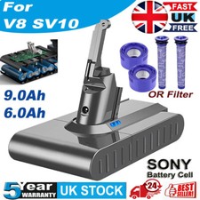 9000mAh For Dyson V8 Battery SV10 Animal Absolute Fluffy Vacuum Cleaner SONYCELL