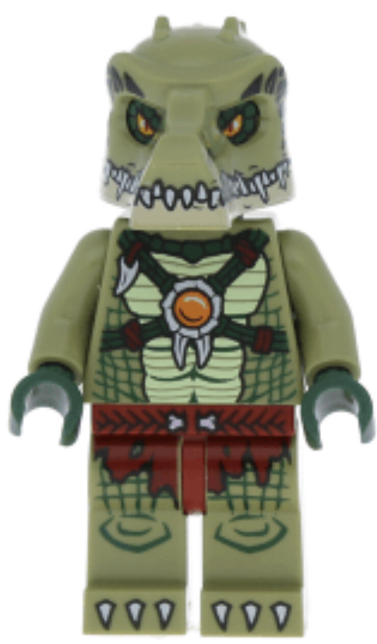 LEGO Legends of Chima Minifigure loc122 Crocodile Warrior 1 70231