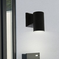 Wand Strahler Down Leuchte Fassaden AußEn Beleuchtung Alu Garten Lampe Schwarz