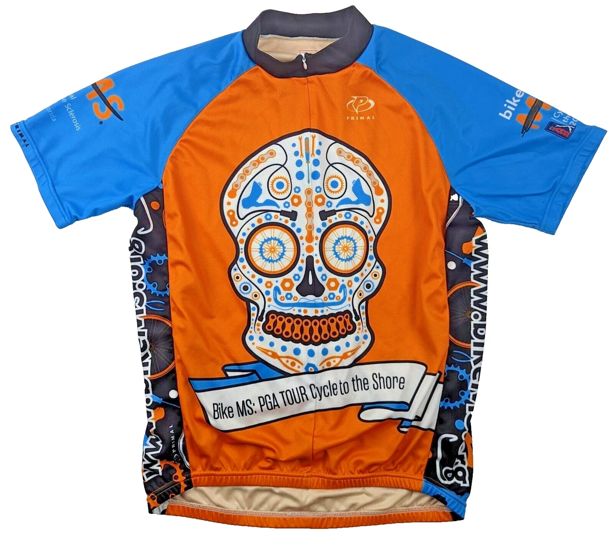 Primal Size L Cycling Short Sleeve Cycling Tops, T-Casuals for