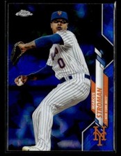 2020 Topps Chrome Sapphire Edition #555 Marcus Stroman Card New York Mets