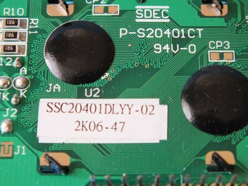 Lot of 5 pcs SDEC SSC20401DLYY-02 (P-S20401CT) LCD Display - Picture 3 of 6