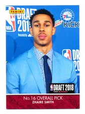 2018 PANINI INSTANT DRAFT ZHAIRE SMITH RC 76ERS FIRST NBA ROOKIE CARD! SP/94!