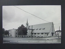 Windom Minnesota MN Evangelical Lutheran Church Real Photo Postcard RPPC 1950's