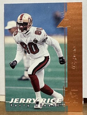 Jerry Rice 1997 Pinnacle Rembrandt Bronze Embossed Ultra Pro Redemption Variant