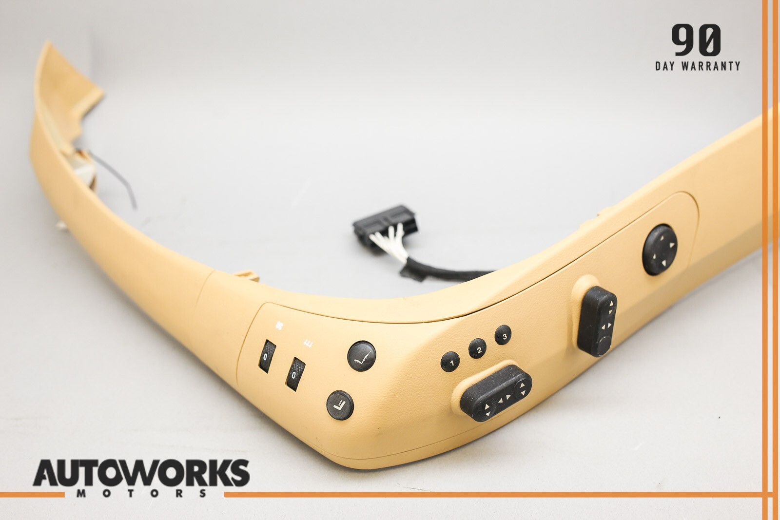 03-13 Maserati Quattroporte M139 Front Left Lower Seat Cover Trim w/ Switch OEM