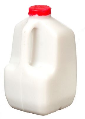 Dollhouse Miniature - Gallon Jug of Milk - Red Top - 1/12 Scale