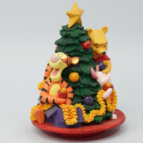 Disney Winnie The Pooh Natale Candela Topper Statuina Pooh Tigro e Maialino 7" - Foto 6 di 10
