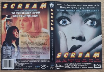 Scream ~ DVD Cover Art ~ NO Disc ~ FREE postage!! | eBay