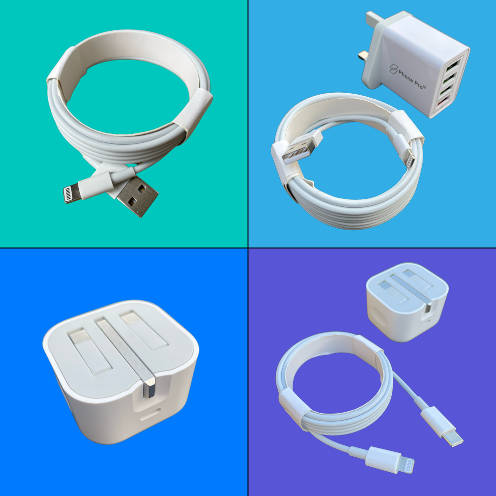 1m 2m 3m 4m USB-A USB-C Charging Cable UK Power Adapter for  iPhone