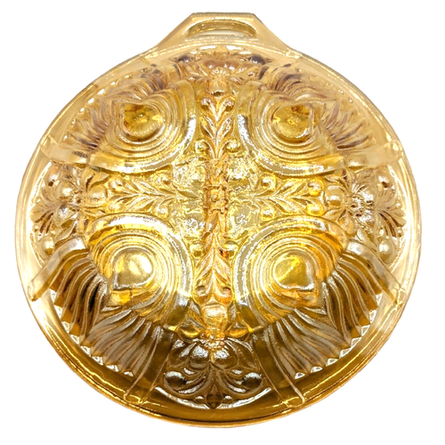 Vintage Indiana Glass Killarney Marigold Carnival Glass Divided Dish Cottagecore - Picture 4 of 8