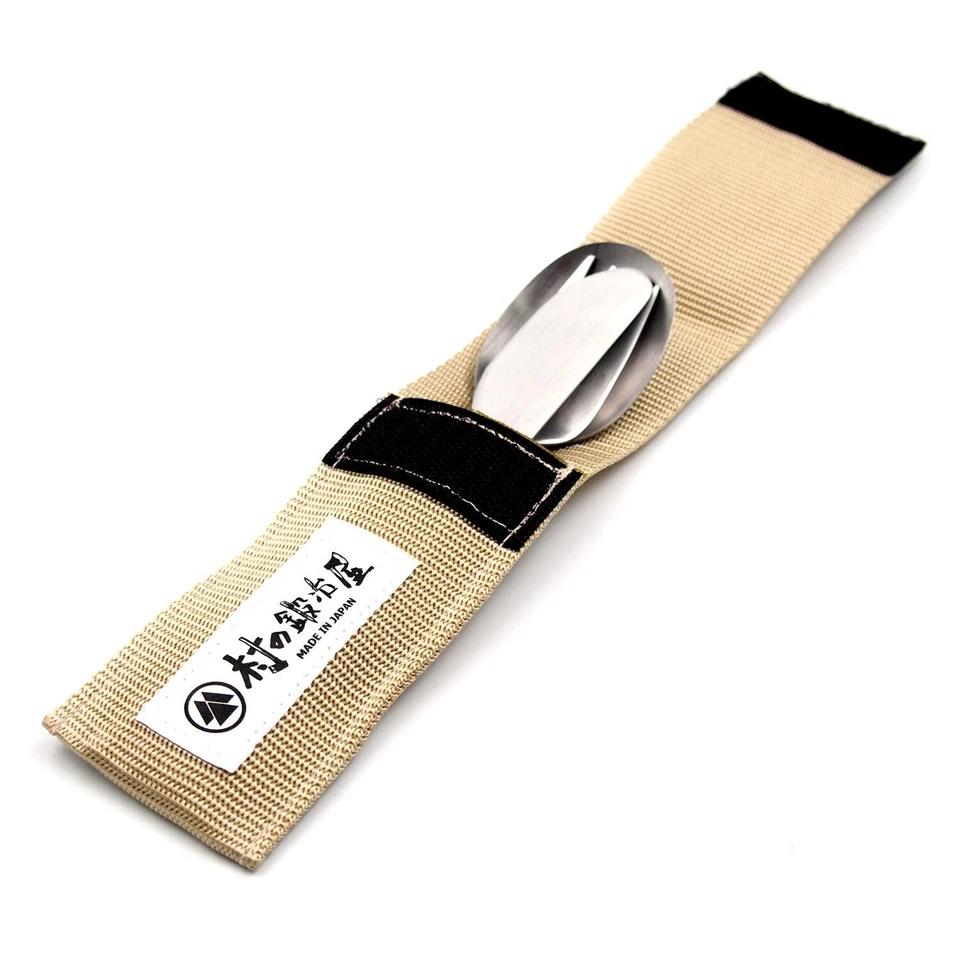 Juego de cubiertos y estuche de camping de acero inoxidable Village Blacksmith MK-7663 hecho en Japón Foto 4 de 4