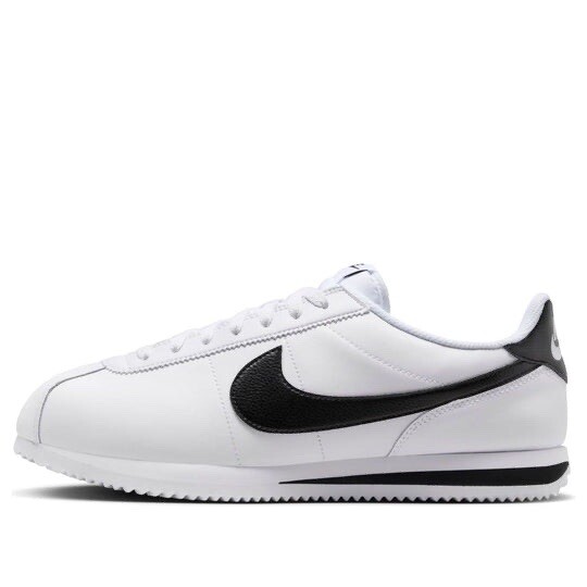 Nike Cortez White Black Leather Sneakers DM4044-105 Men's Size 8-14