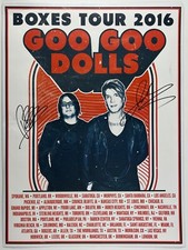 The Goo Goo Dolls JSA Signed Autograph Boxes Tour 2016 Lithograph Poster The Goo Goo Dolls JSA Signed Autograph Boxes Tour 2016 Lithograph Poster