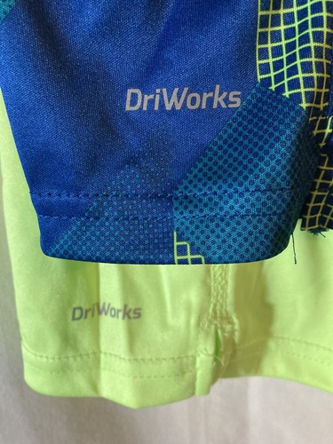 Athletic Gym Shorts 2 Pack Dri-works Boys Size XXL (18) green And blue NWT - Picture 2 of 6