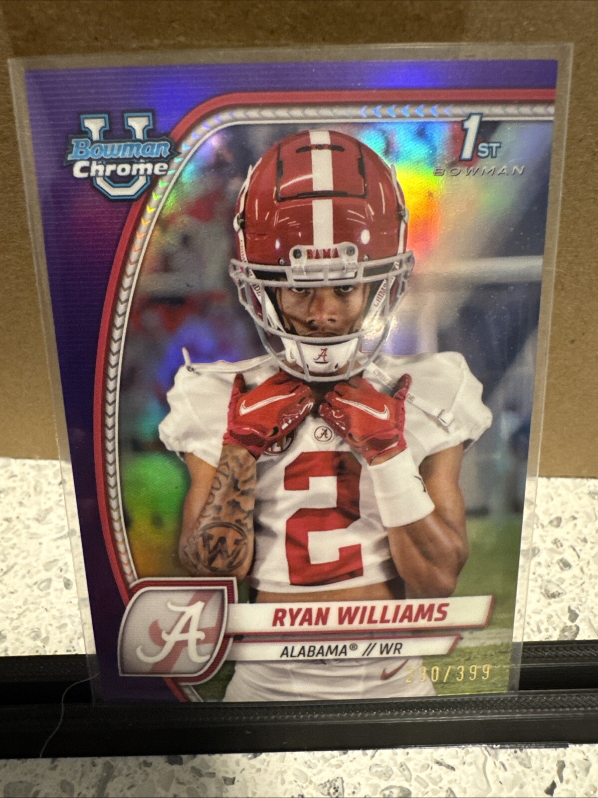 2024 Bowman University Chrome - Purple Refractor #53 Ryan Williams /399 (RC)