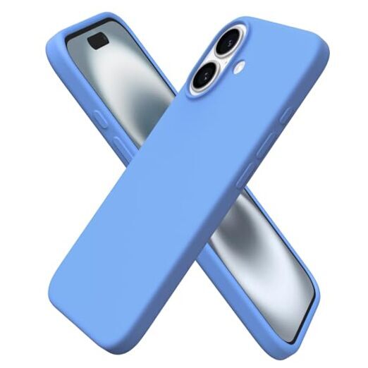 iPhone 16 Silicone Case 青 Compatible with iPhone 16 Case 6.1
